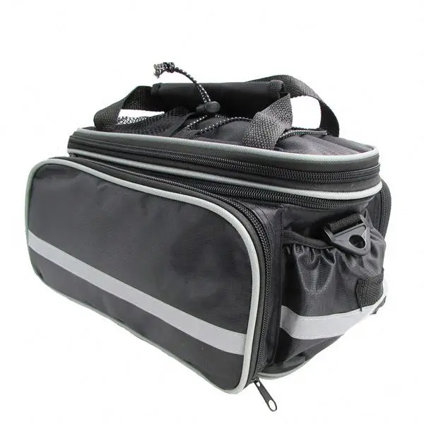 
OEM Bicycle Backseat Saddle Pannier Bag Bike Rear Trunk Carrier Bag With Water Bottle Pocket 