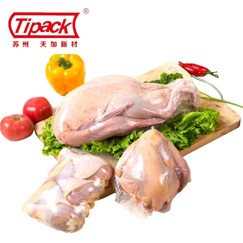 Tipack Poultry Heat Shrink Bags Manufacturer High Barrier PVDC Poultry Shrink Bag Temperature