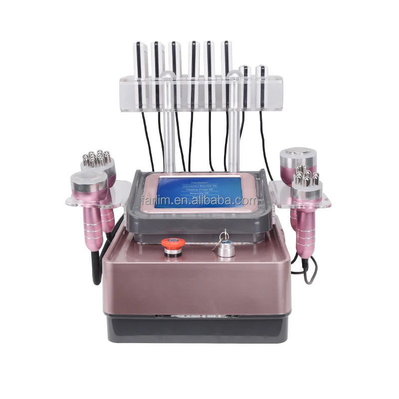 Manufacturer 6 IN 1 Body Slimming Skin Tightening Machine 40k 80k Cavi RF Vacuum Radio Frequency Face Lifting Weight Loss