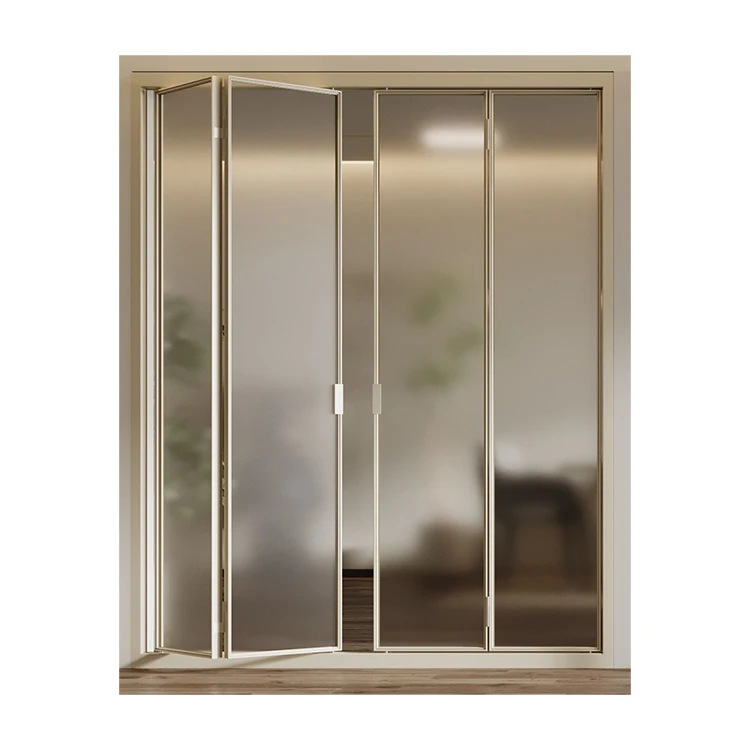 Wholesale production of glass sliding wall folding doors and Windows and pvc horizontal folding doors