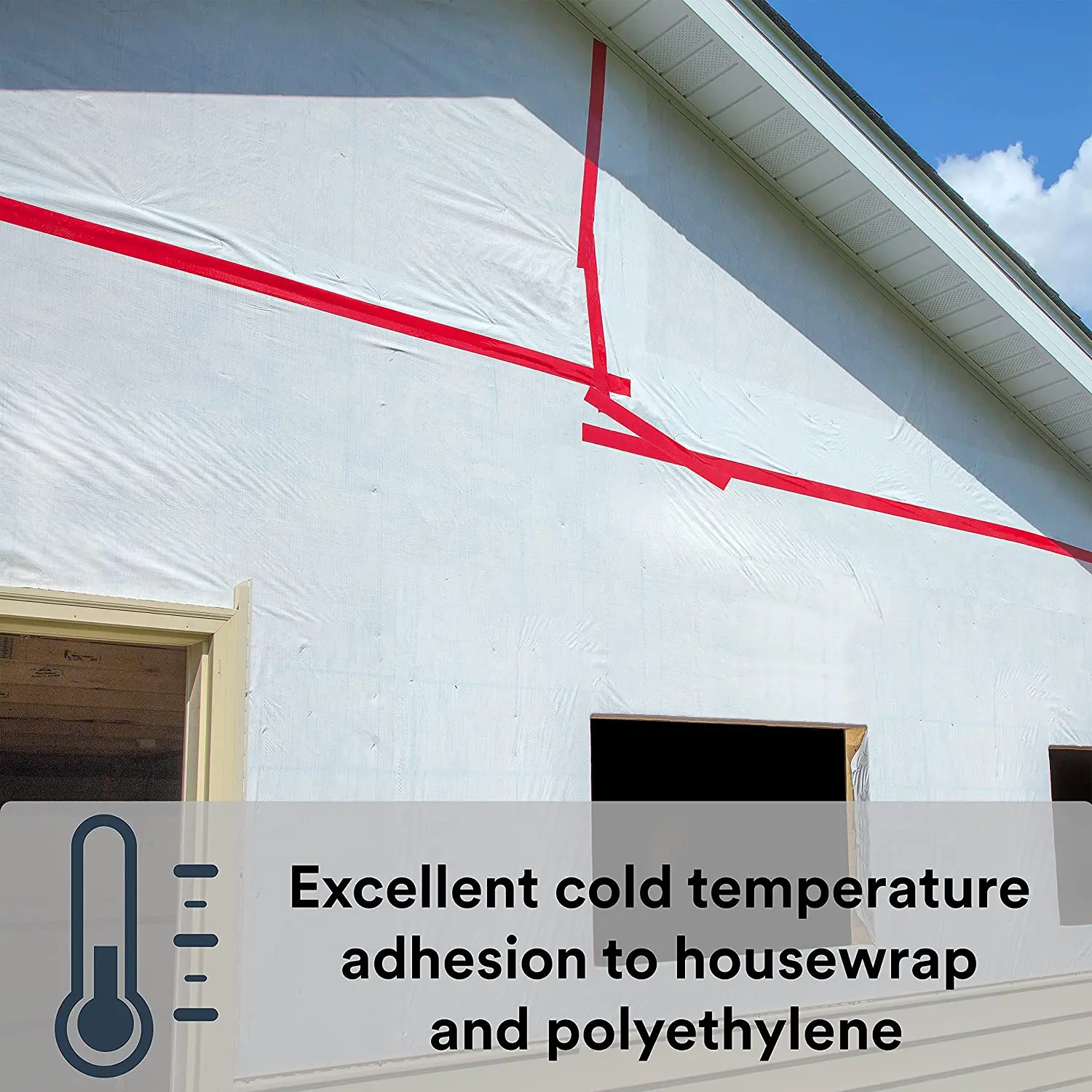 Polyethylene Materials Vapour Permeable Membrane Wall Tuck Tape Uv Resistance House Wrap