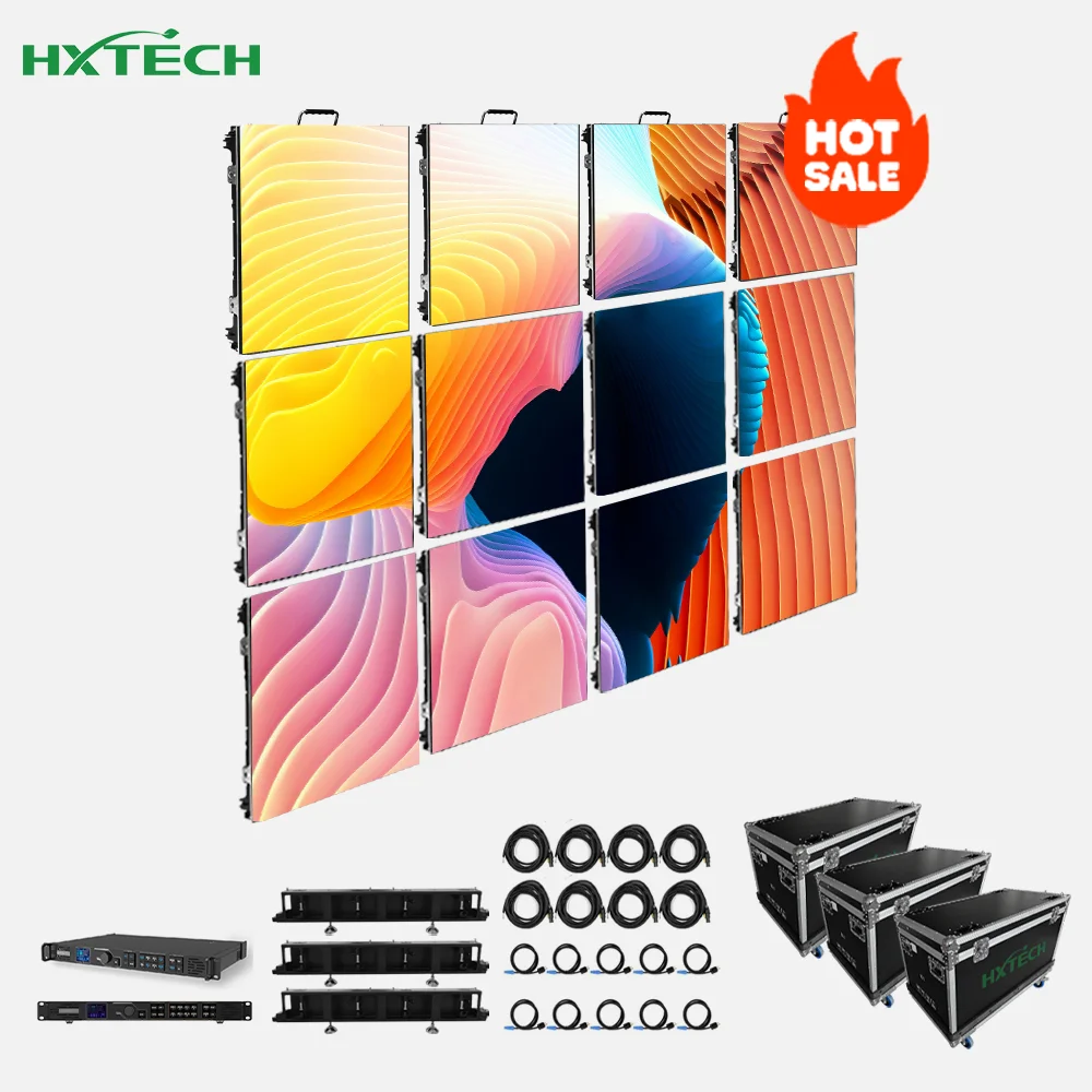 Rental Led Display Indoor Outdoor Full Color Ledwall P3.9 P3.91 Led Video Wall 500x500mm Die Cast Aluminum Display Screens