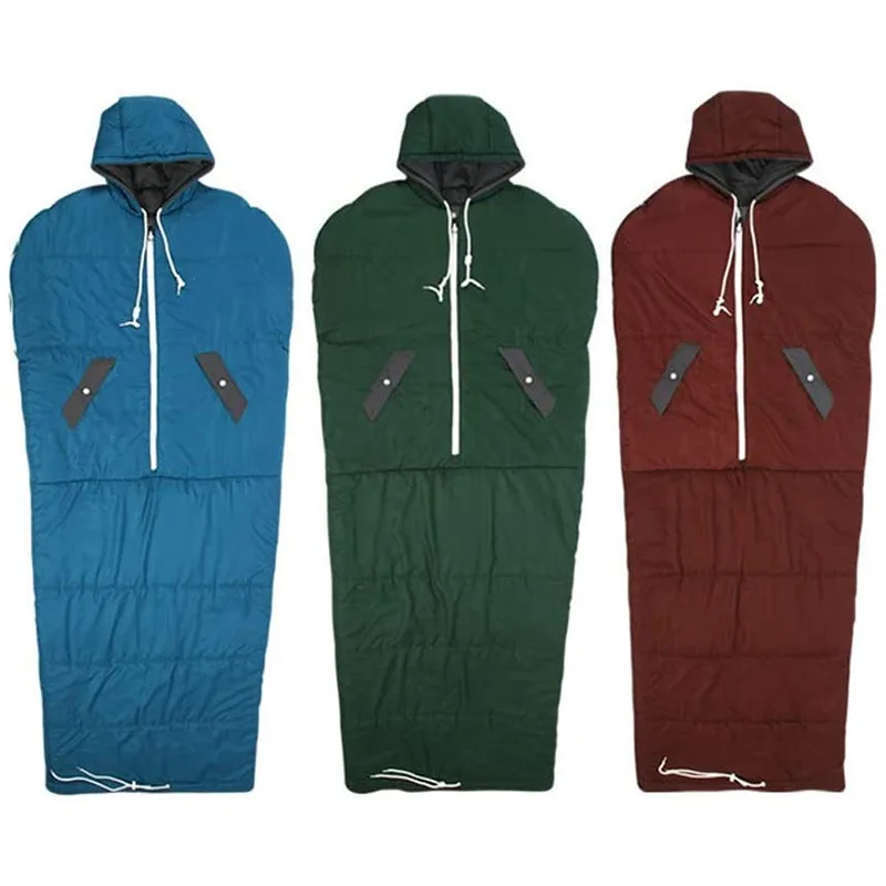 Hot Sale Portable Custom Adult Lightweight Sleeping Bag Wearable For Camping Hiking Outdoors