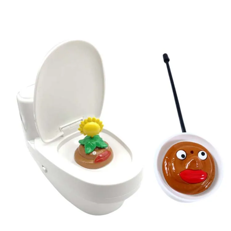 Wholesales Novelty Jokes Prank Toys Remote Control Spraying Water Toilet Electric Prank Toy for Tricky Fun Fashion Gift
