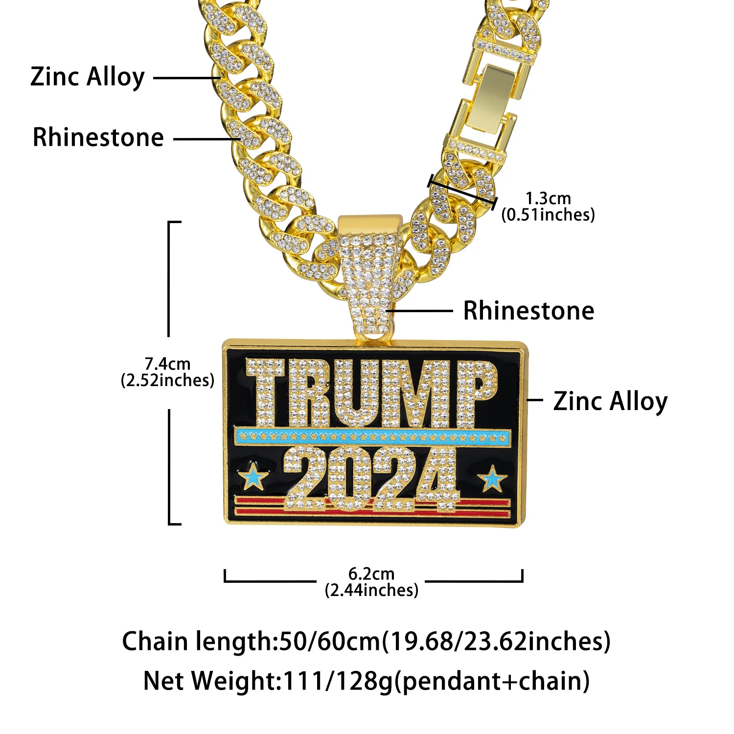 Name Necklace Personalised Gold Plated 2024 HipHop Necklace Stainless Steel Choke Chain Big Pendant Men Jewelry