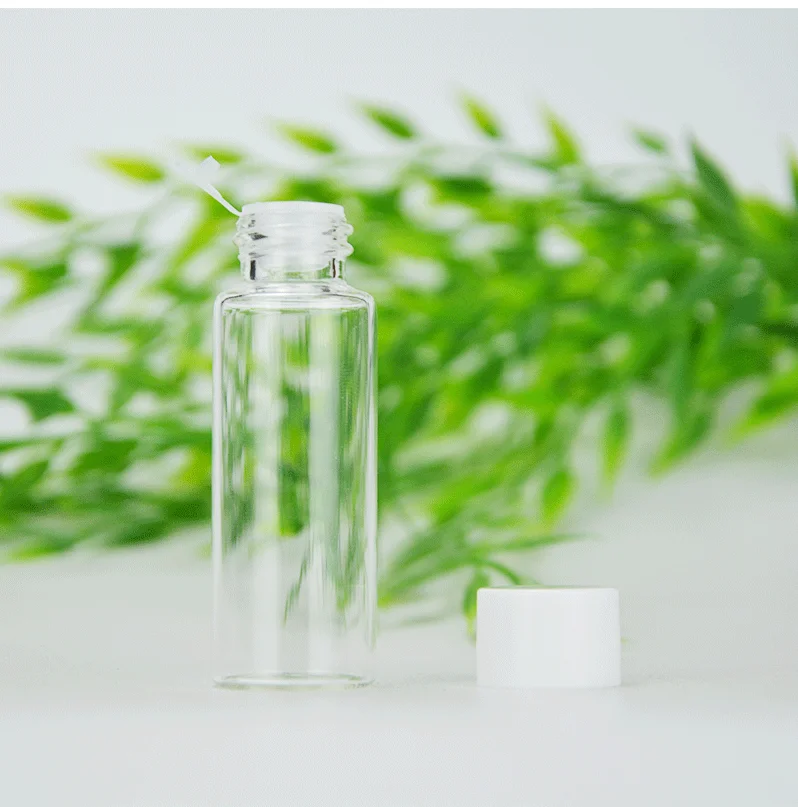 New Type Of Lid Thickened Lead-free Glass Small Medicine Grade Bottle Transparent Glass Sealed Jar Medical Capsule Bottle Jar