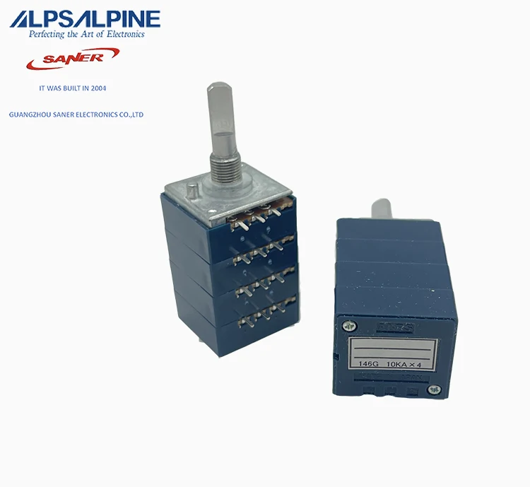 Роторные потенциометры ALPS RK27114A0A0R 10K RK27series