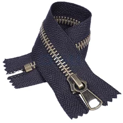Superior quality 5# metal plated different colors brass  closed end customized length zipper for garment