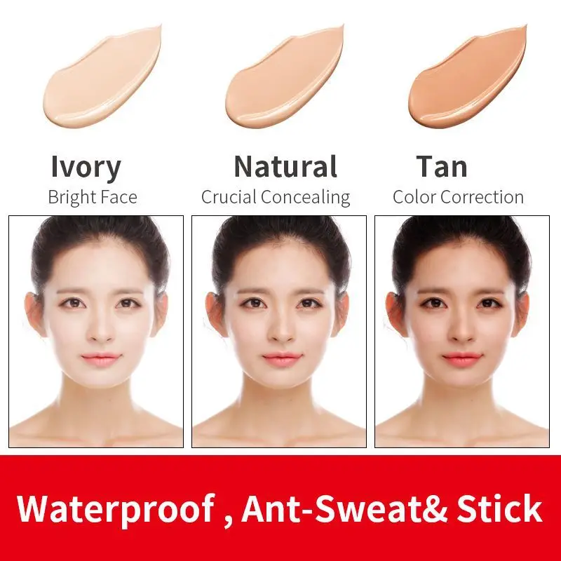 LAIKOU BB Cream Multi Solution Blemish Blame Cream Brighten the Skin Quick Concealer Oil Control Women Cosmetic Makeup Tool