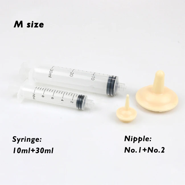 Hot Sale Cat Dog Animals Wildlife puppy kitten milk feeder nipple medicine feeder silicone syringe for dog nipple