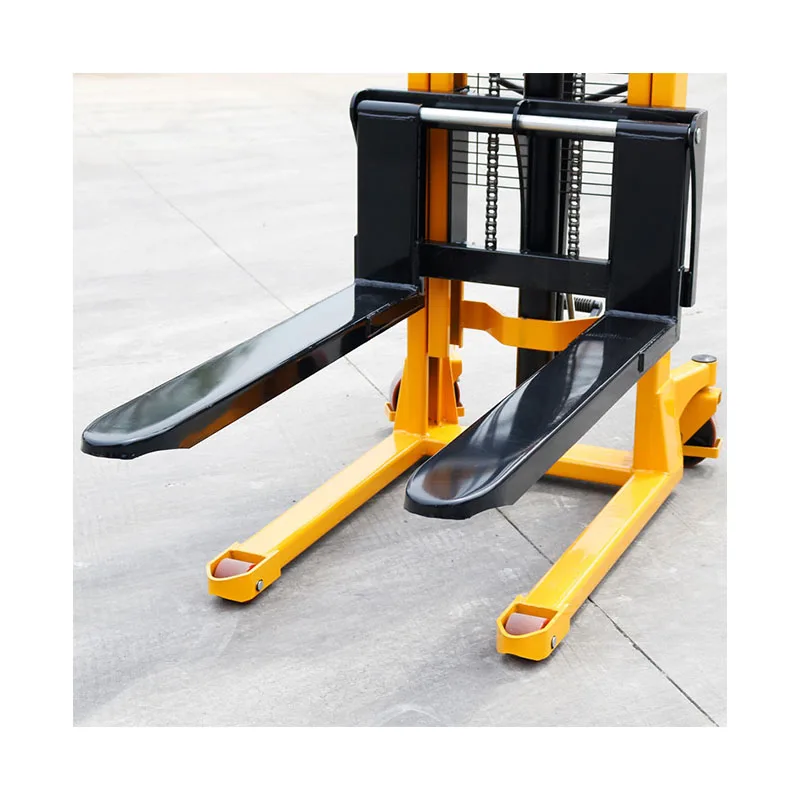 Haizhili 1t 3m Manual Pallet Stacker Movable Hydraulic Lifter Forklift Hand Stacker 1000kg Walk Behind Forklift for Warehouse