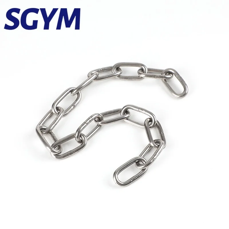 Heavy Duty 201/304/316 stainless steel Sailboat Yacht DIN766 Short Link Long Chain Link safe welded Chain link