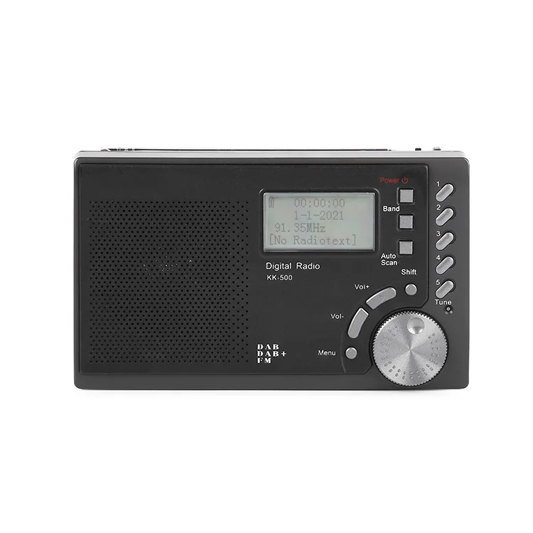 FM/DAB/DAB+ 2 Bands Digital Multi Band Radio High Sensitivity World Receiver With Cord