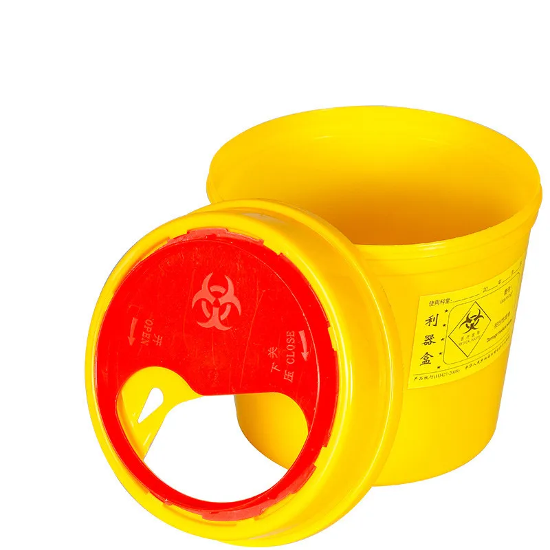 Container Medical Syringe Disposable Waste Disposal Red Biohazard Safe Needle Sharp Box