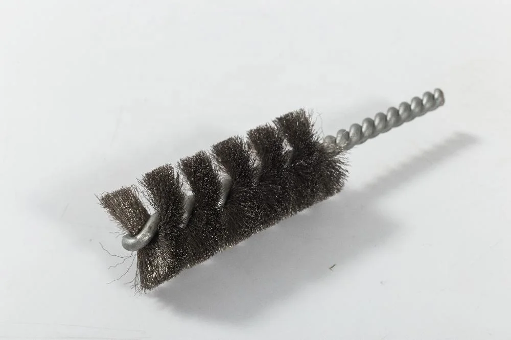FMT Double Spiral Tube Brush For Deburring of Metal Holes