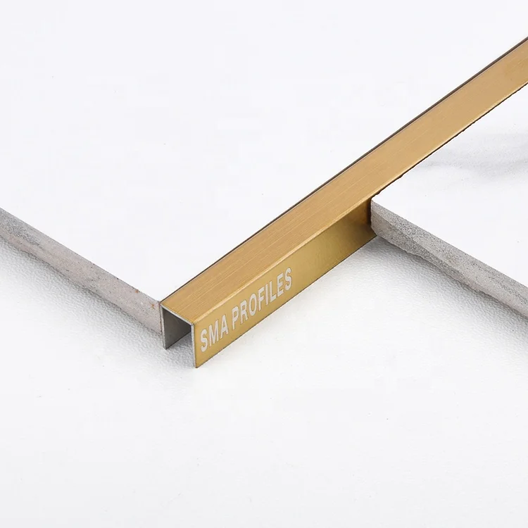 SMAProfiles  Professional Supply Gold Titanium Drywall Trim Stainless Steel China Tile Trims Decoration  U Tile Profile