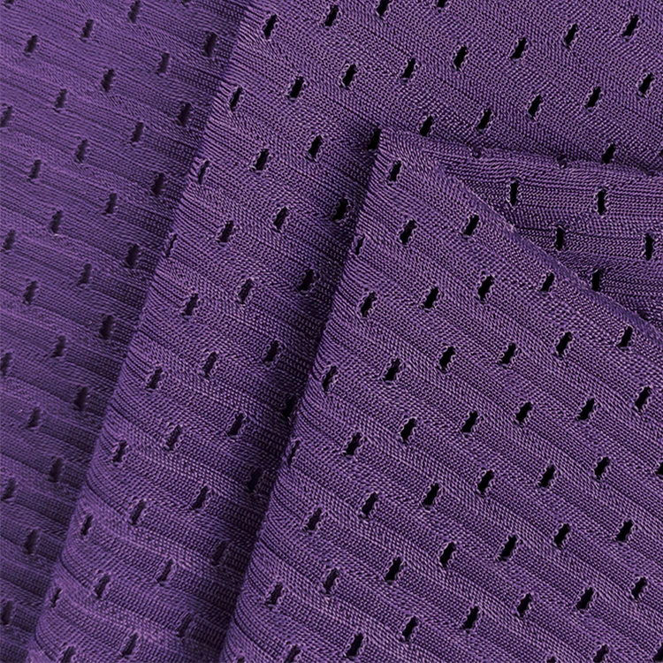
Nylon Spandex 4 Way Strong Stretch Hole Punch Mesh Fabric for Sportswear Moisture Wicking Clothing 