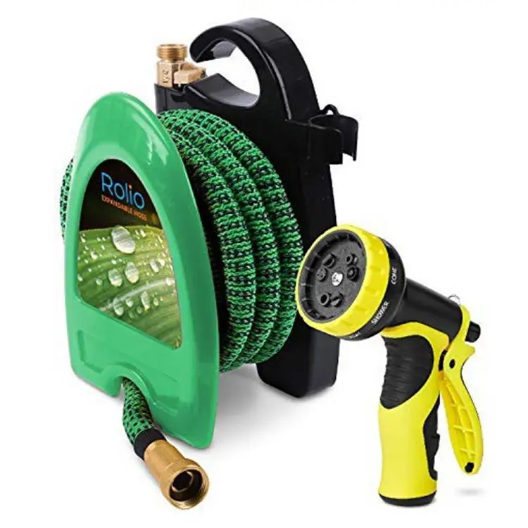 High Quality Wholesale PVC Expandable Garden Hose Pvc Layflat Hose Irrigation Hose With Plastic Connector Combo Kit For Garden