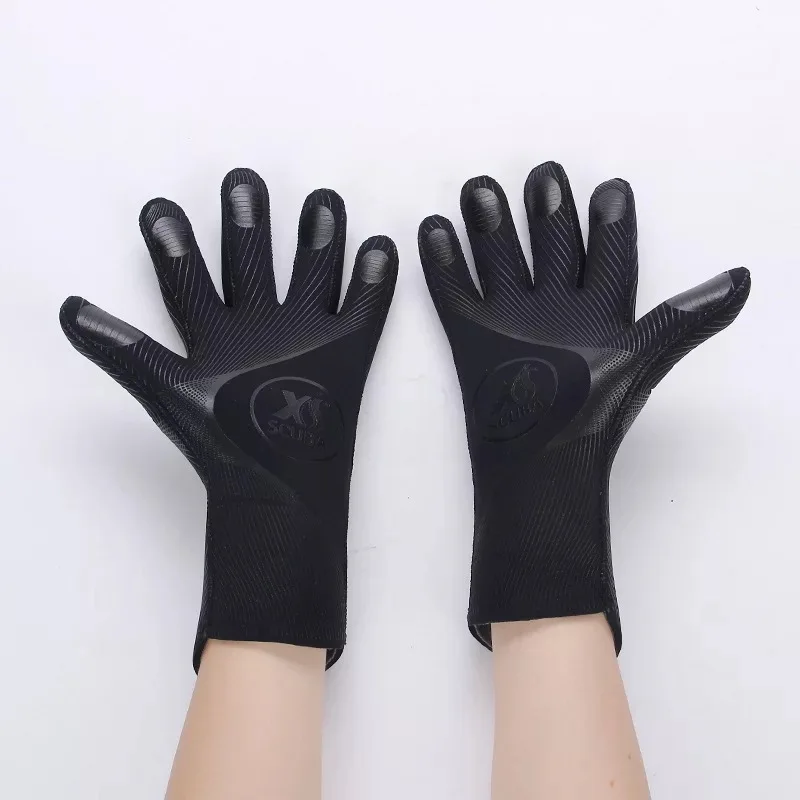 wholesale 5MM warm hand protective winter swimming non-slip, cold and thorn fishing Guantes de buceo diving gloves neoprene