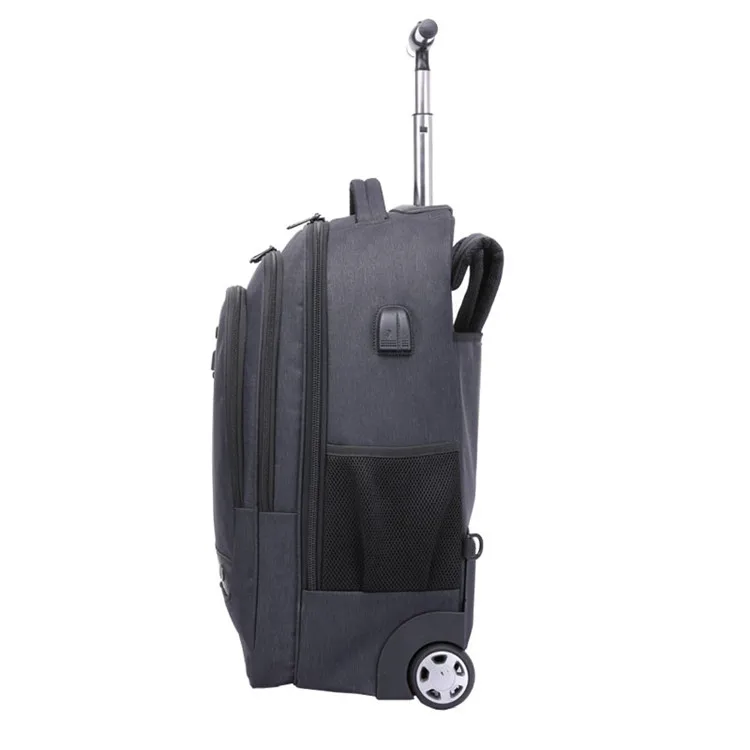 Italian design roller bag waterproof trolley bags pack backpack with wheel for anti theft trolley backpack