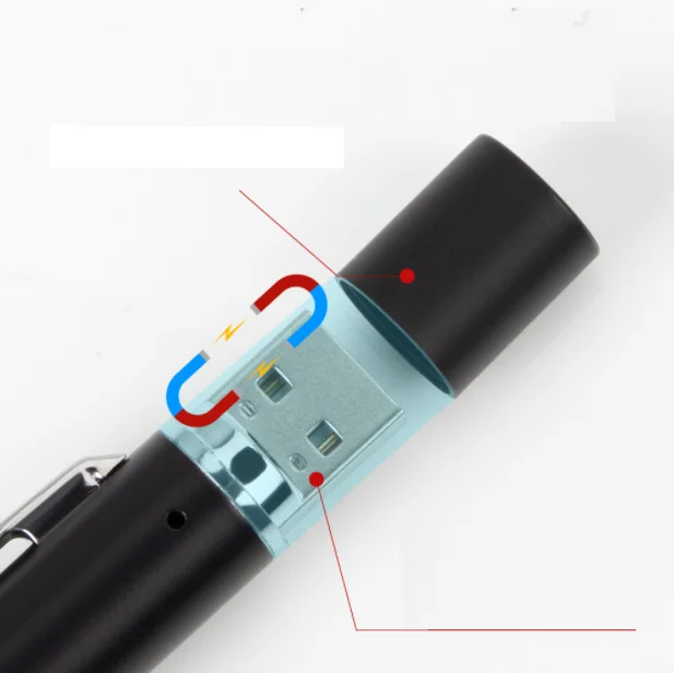 ES-8020 Customized Pen shape Metal Led Torch light