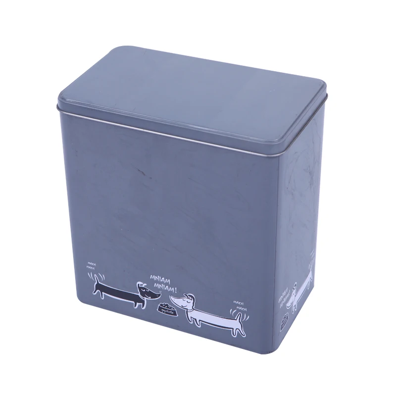 Chinese Rectangular Tin Can For Pet Food Can Packaging Fashion Metal Tin Cat Wet Food Canned For Sale