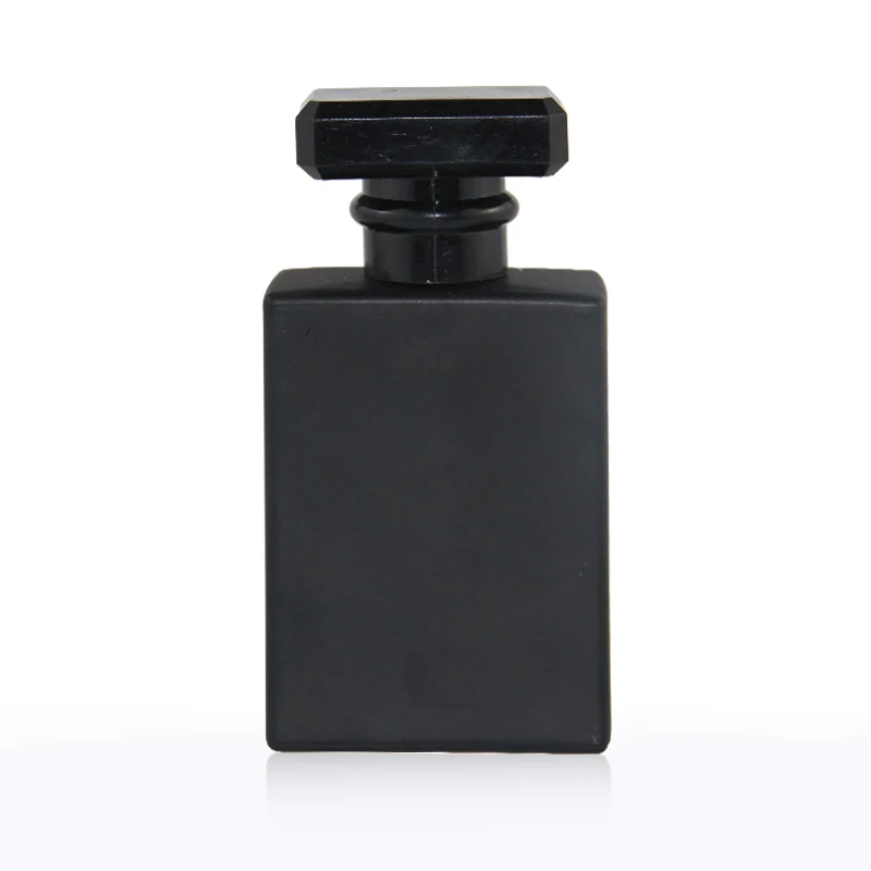 Оптовая продажа на заказ 30 мл 50 мл 100 мл Черный квадратный матовый прямоугольник Parfum масло роскошная пустая Упаковка спрей духи стеклянная бутылка
