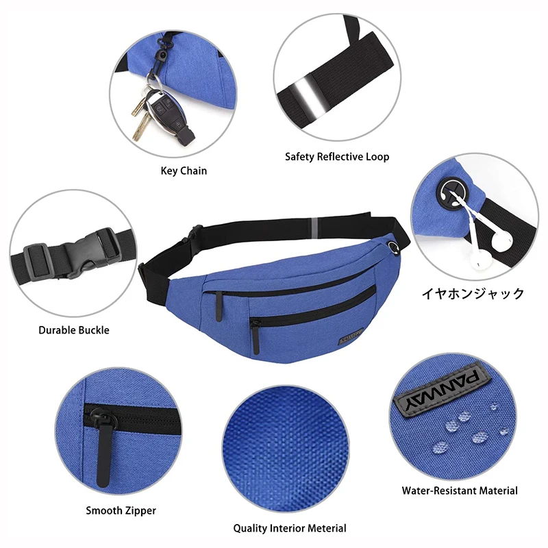 Funny pack waist bag  Fashion Waterproof Men Ladies Outdoor Running Sport Hiking Belt waist bags