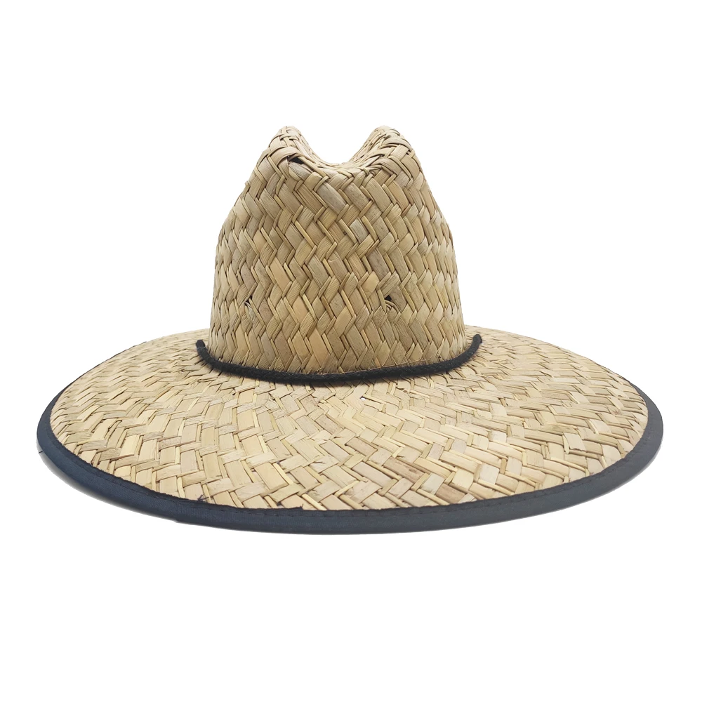 Mens outsider watermen surfboard printed bottom lifeguard straw hat sombrero surf
