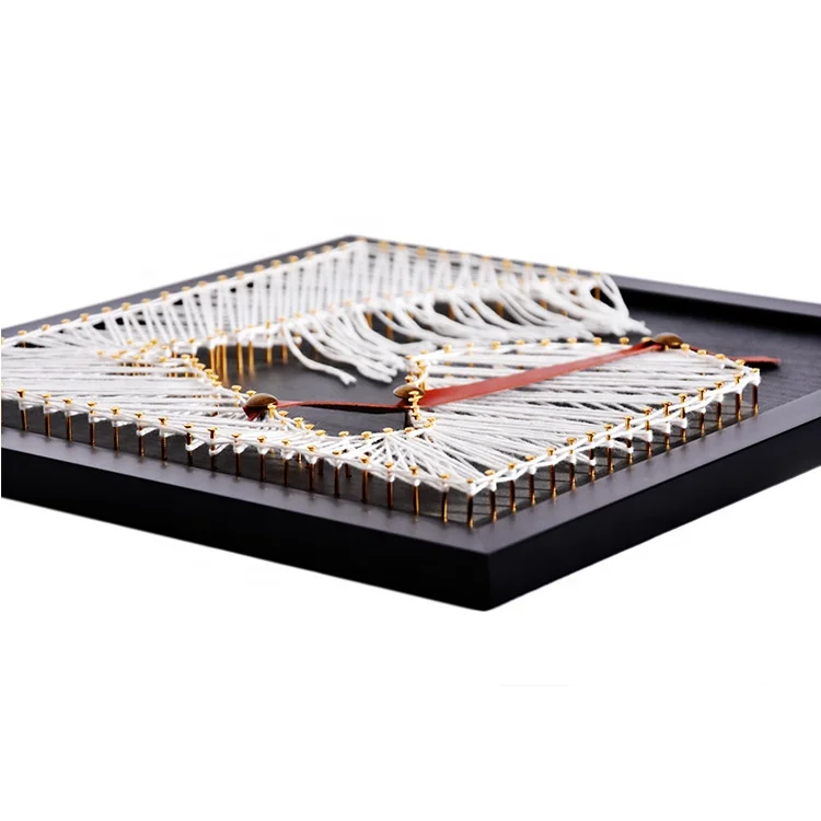 Horse Design DIY String Art Kit Make Your Own String Art Board with Stand Pins and Yarn DIY Activity Kits for Adults Kids