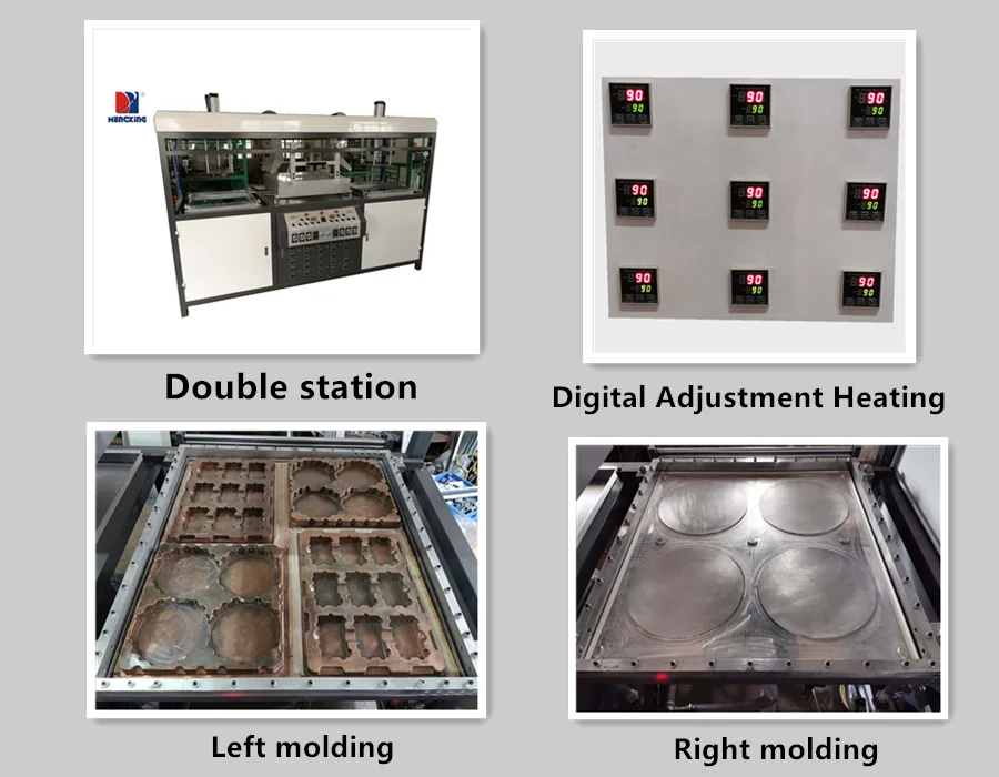 
Small semi-automatic new condition plastic vacuum making machine/egg tray forming machine/plastic tableware making machine 