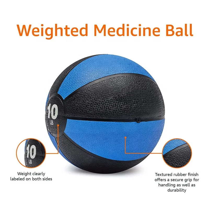 Weighted Medicine Ball for Workouts Exercise Balance Training promotional rubber medicine ball