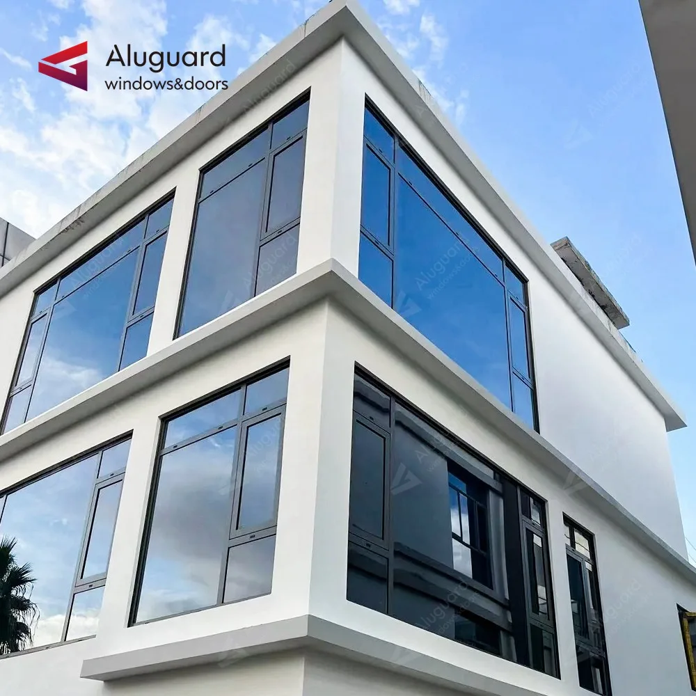 Низкие алюминиевые окна
