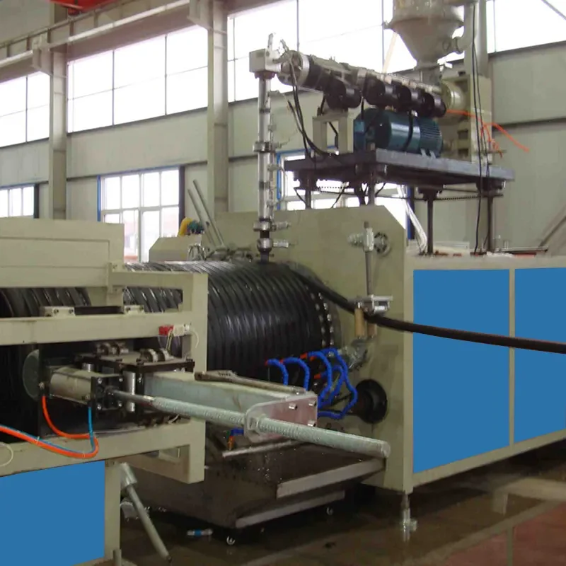 Manufacturer Automatically 2inch PP PE Corrugated Cable Protection Drainage Single Wall Pipe Extruder Machine
