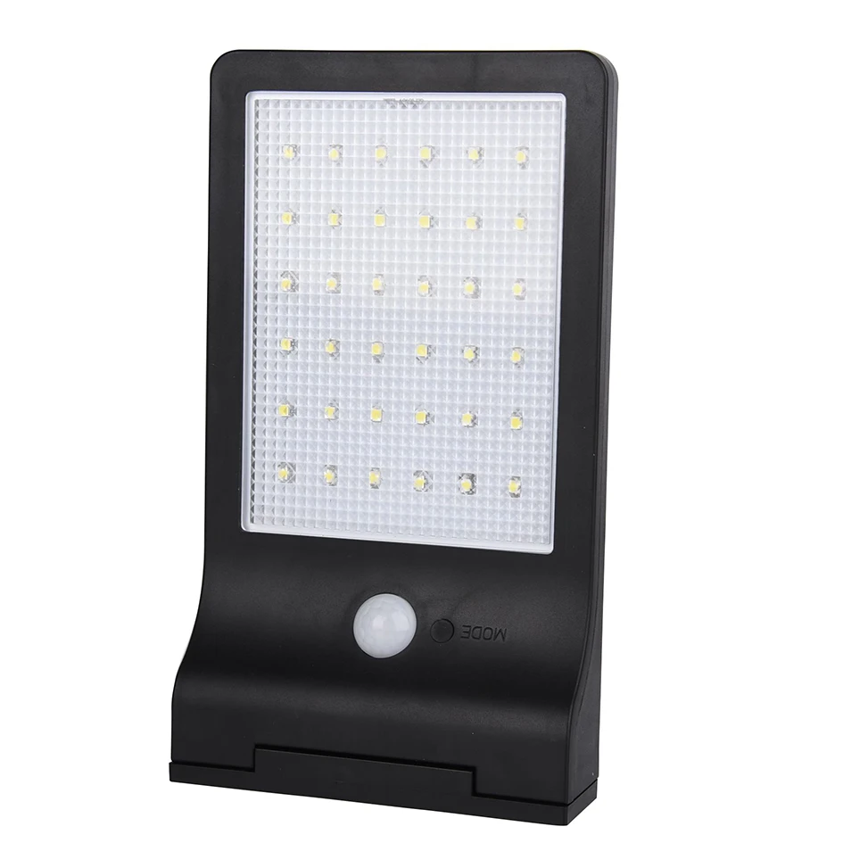 Wetop 36 LED Solar Lights Dim to Bright Motion Sensor Outdoor Wall Light Security Light Night for Gutter Patio Garden Path