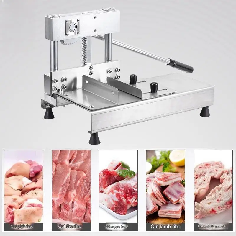 Cow bone cutting machine 23kg Small Manual meat bone cutter machine All-steel blade