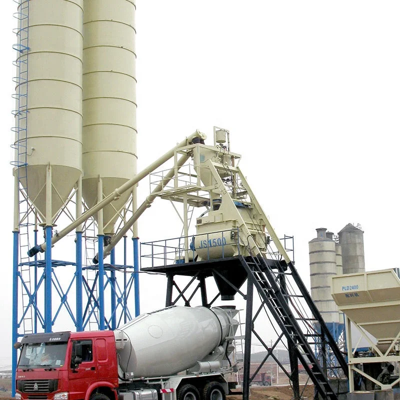 Portable Automatic concrete batching plant Equipment Machine Made in China