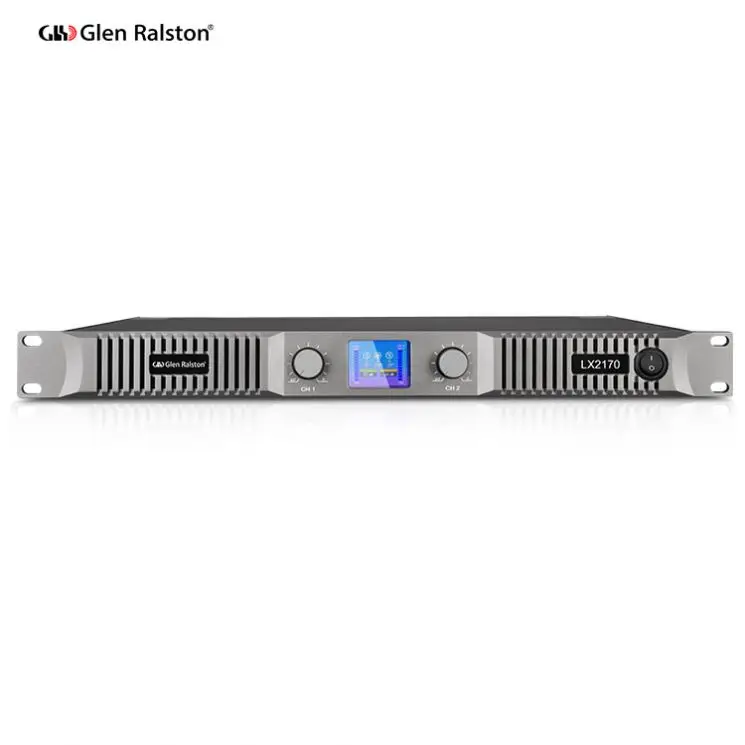 Glen Ralston LX2170 1800 Вт высокая мощность 2 канала профессиональный аудио 1u класс d цифровой усилитель мощности