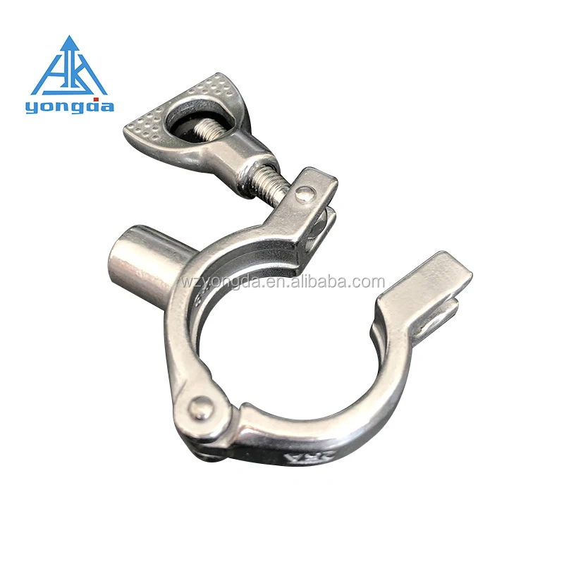 Sanitary Stainless Steel Pipe Fitting Three Piece Clamp Ring