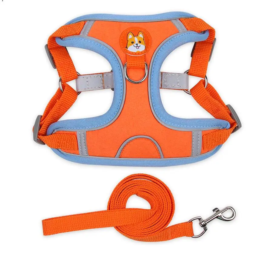 New product dog harness customizable Six colors that will last you all summer