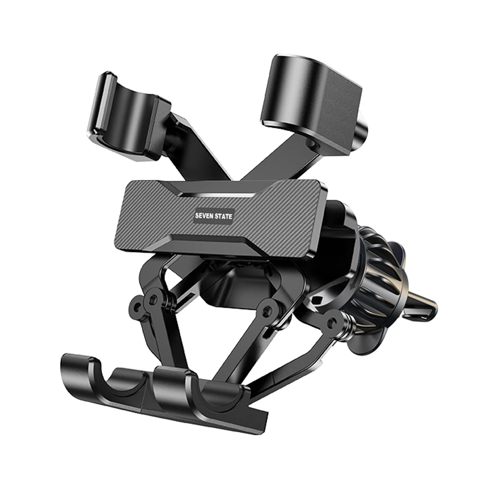 Phone Holder for Car Vent Double Steel Air Vent Clip Gravity Car Phone Mount Hand-Free Universal Car Phone Holder mobile