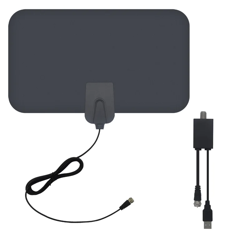  Цифровая плоская комнатная HDTV-антенна active clear Диапазон 80 миль поддержка 4K UHF VHF с