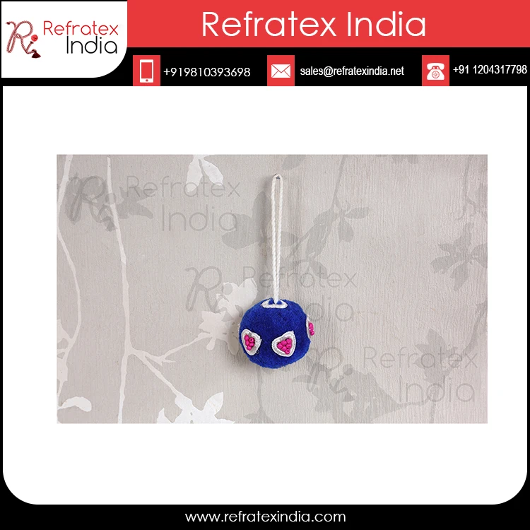Decorative Handmade PET Yarn Pom Poms in India