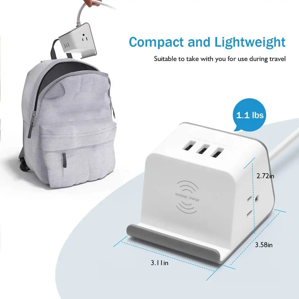 
electric extension Wireless charging station for multiple devices 