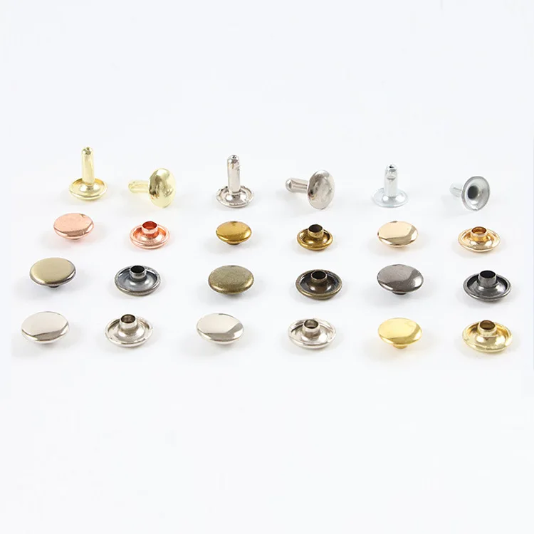 3-25mm metal collision nail paint and plate rivets 7.7mm metal gold plated rivet custom denim buckle