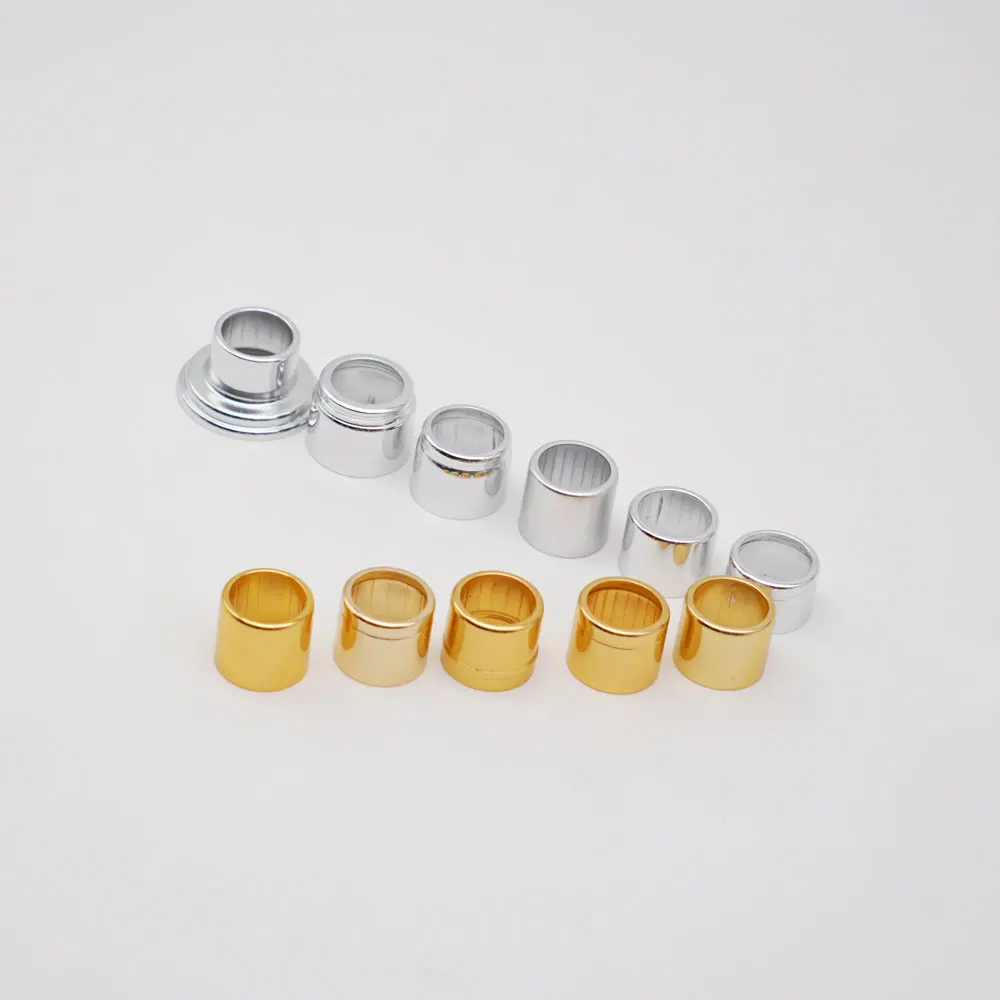 Gold Perfume Collar For Glass Bottles, Aluminum Stepped Collar FEA15mm, Perfume Collar Wholesale