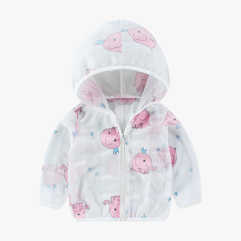 Детская Солнцезащитная одежда летняя кожаная на молнии для девочек и мальчиков Детский кардиган