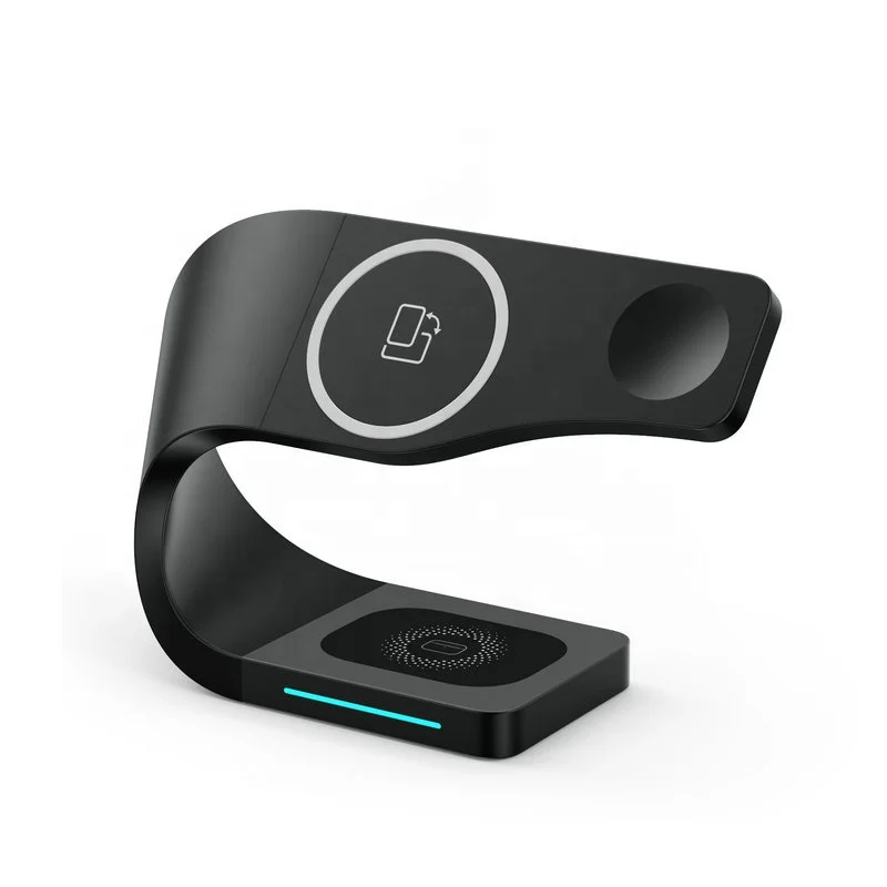 2022 New Product 4 In 1 Magnetic Wireless Charger 15W Fast Wireless Phone Chargers For Mobile Phone For Earbuds Smartwatch