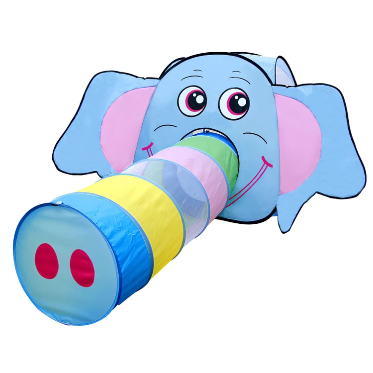 
2020 Kids Play Pop Up Animal Elephant Tunnel Tent 