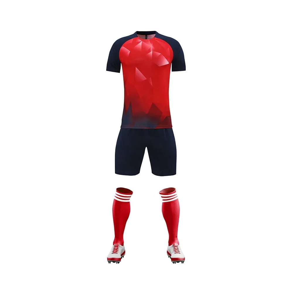 Latest Custom Quick Dry Football Shirts Sportswear Men Soccer Team Uniform